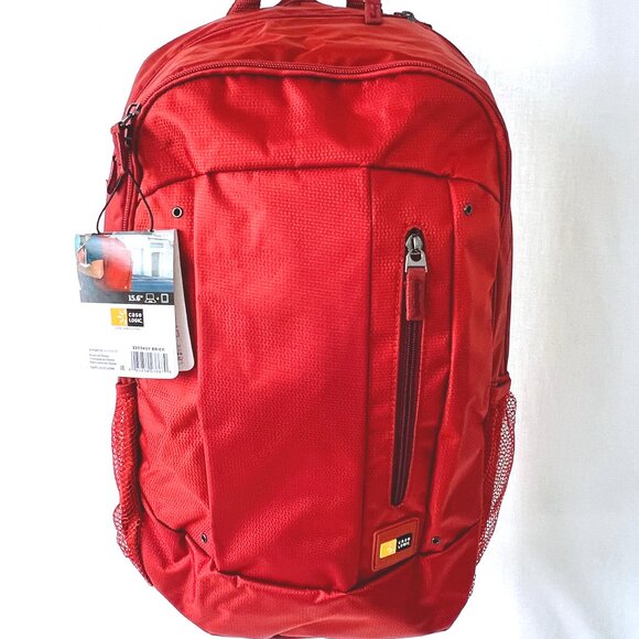 NEW Case Logic Laptop Jaunt Backpack for 15.6" Laptop Tablet Red Orange - Picture 1 of 15